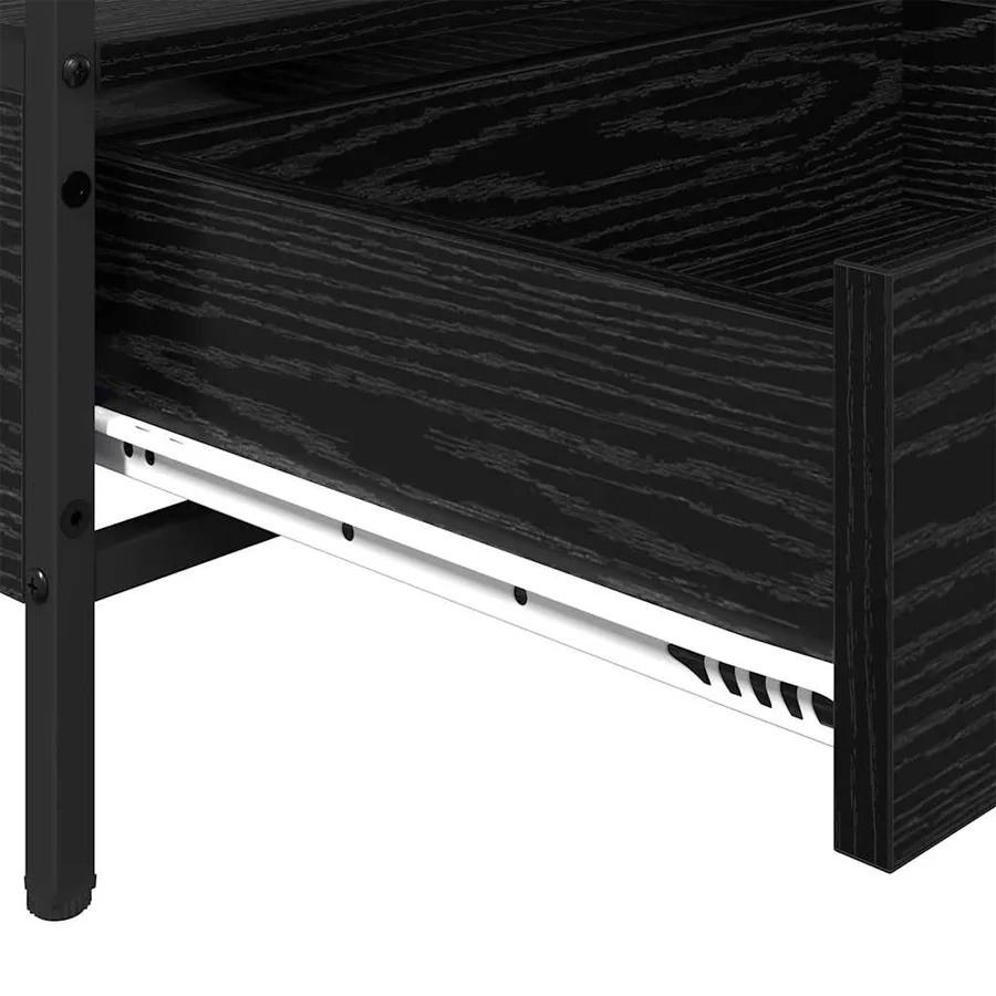Table basse Chêne noir 100 x 51 x 45 cm Bois d'ingénierie - 8