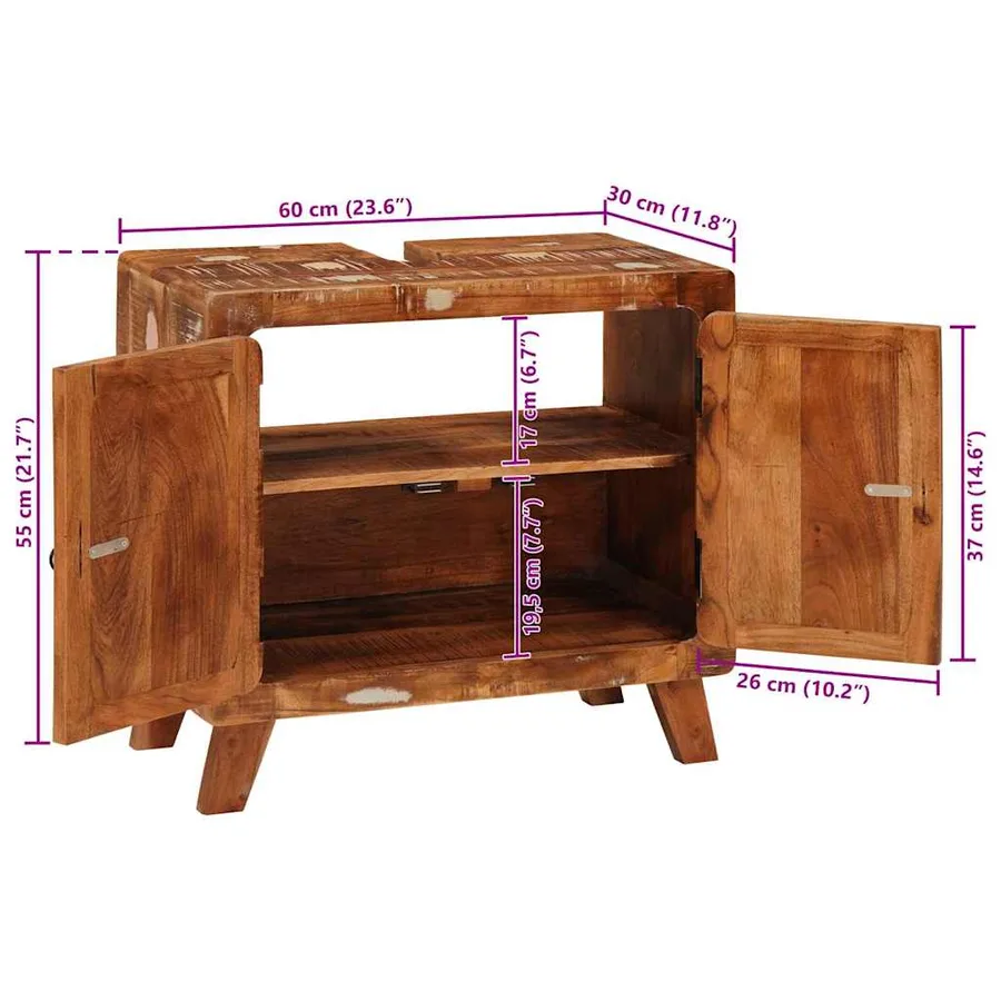 Armoire de salle de bain avec étagère avec stockage avec porte - 15