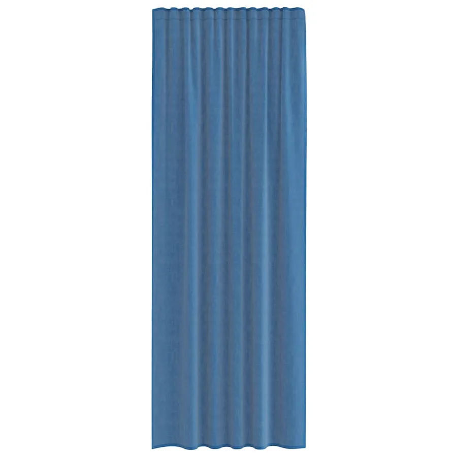 Rideaux en voile avec passe-tringles 2 pcs bleu royal - 4