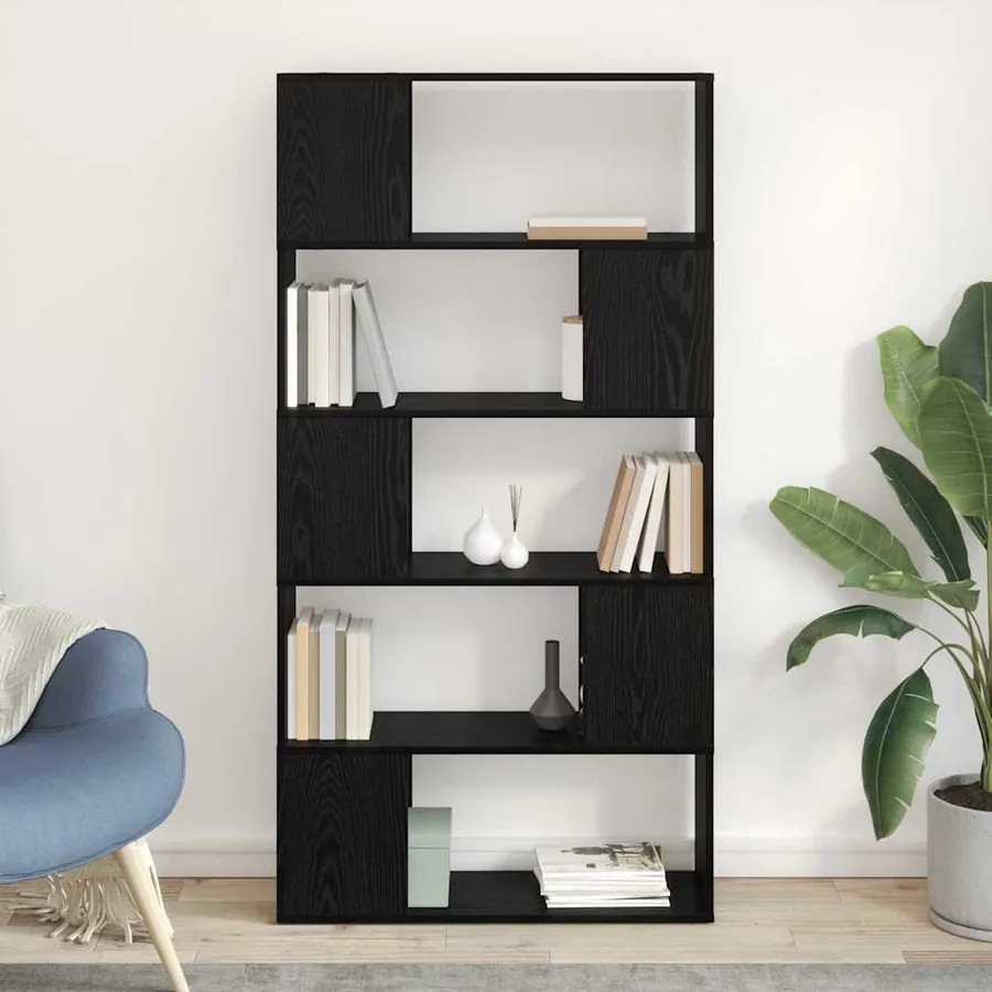 Ensemble meuble TV Noir 80 x 24 x 156 cm Bois d'ingénierie