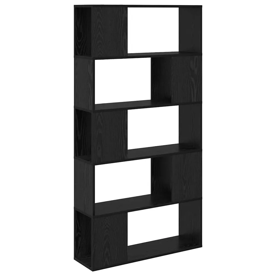 Ensemble meuble TV Noir 80 x 24 x 156 cm Bois d'ingénierie - 2