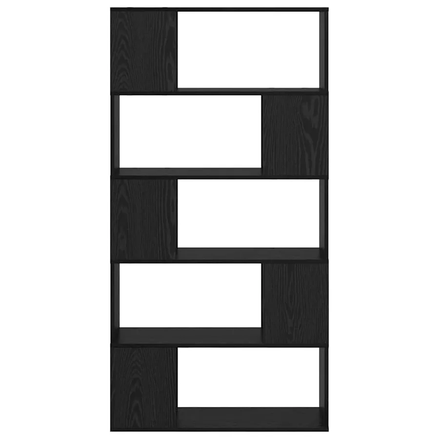 Ensemble meuble TV Noir 80 x 24 x 156 cm Bois d'ingénierie - 5