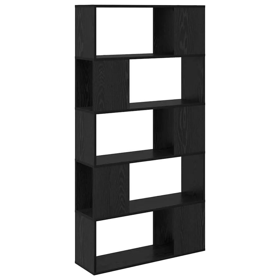Ensemble meuble TV Noir 80 x 24 x 156 cm Bois d'ingénierie - 7