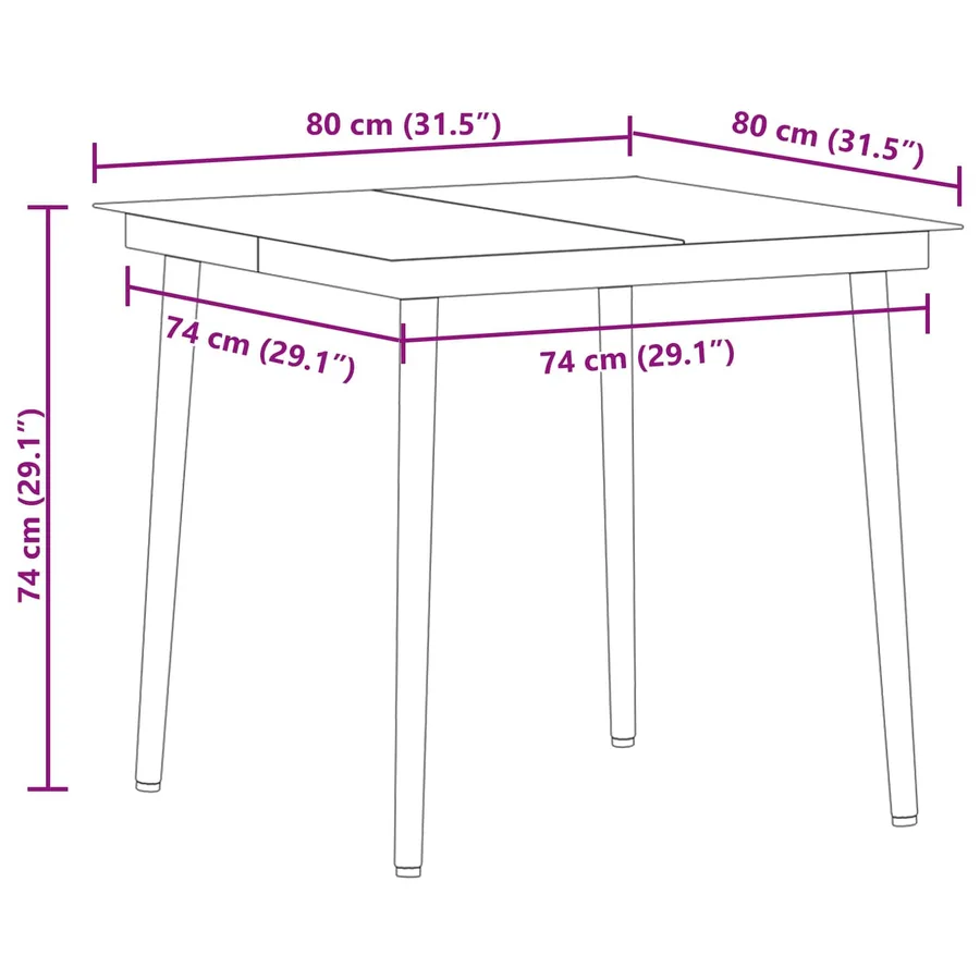 Ensemble de salle à manger pour jardin 3 pcs Gris clair - 13