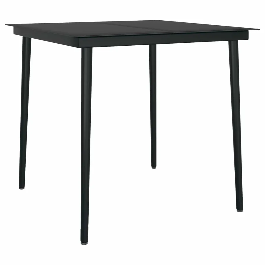 Ensemble de salle à manger pour jardin 3 pcs Gris clair - 5