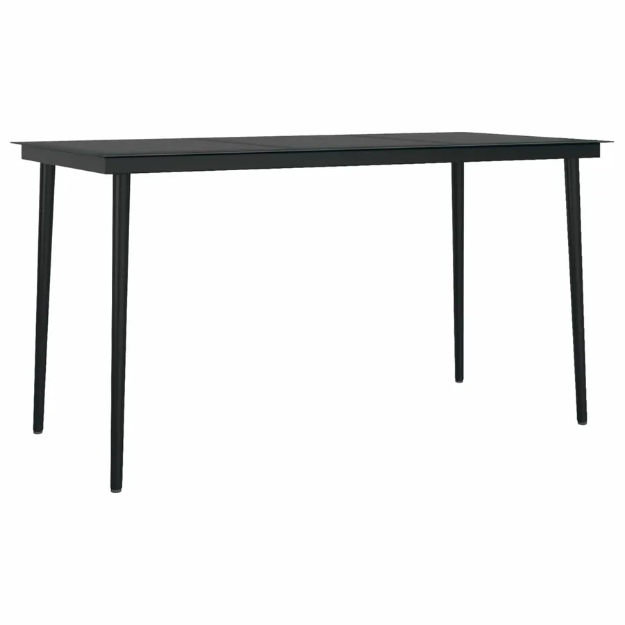 Ensemble de salle à manger pour jardin 5 pcs Gris clair - 5