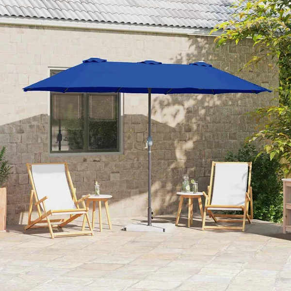 Parasol de jardin 370 x 197 x 239 cm Polyester et Aluminium