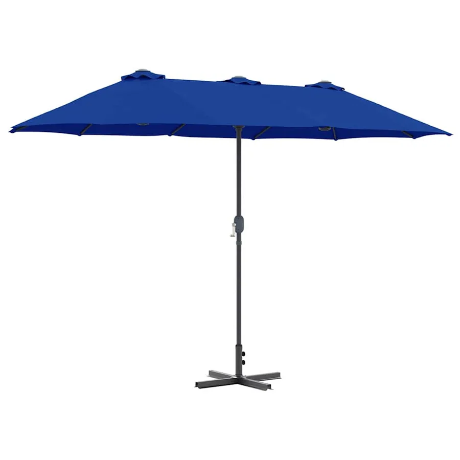 Parasol de jardin 370 x 197 x 239 cm Polyester et Aluminium - 2