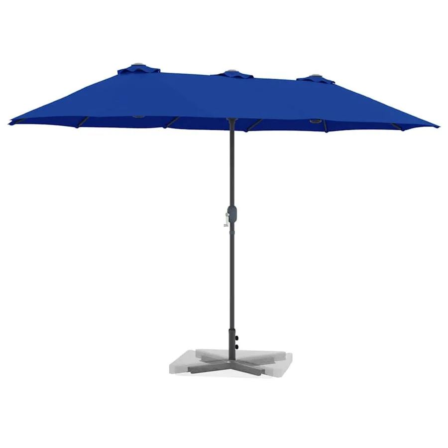 Parasol de jardin 370 x 197 x 239 cm Polyester et Aluminium - 3