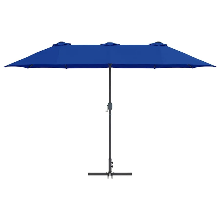 Parasol de jardin 370 x 197 x 239 cm Polyester et Aluminium - 5