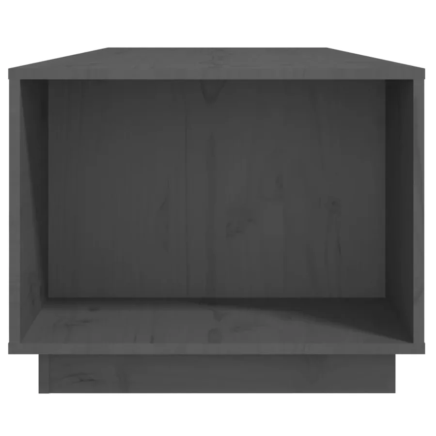 Table basse Gris 110x50x40 cm Bois massif de pin - 7