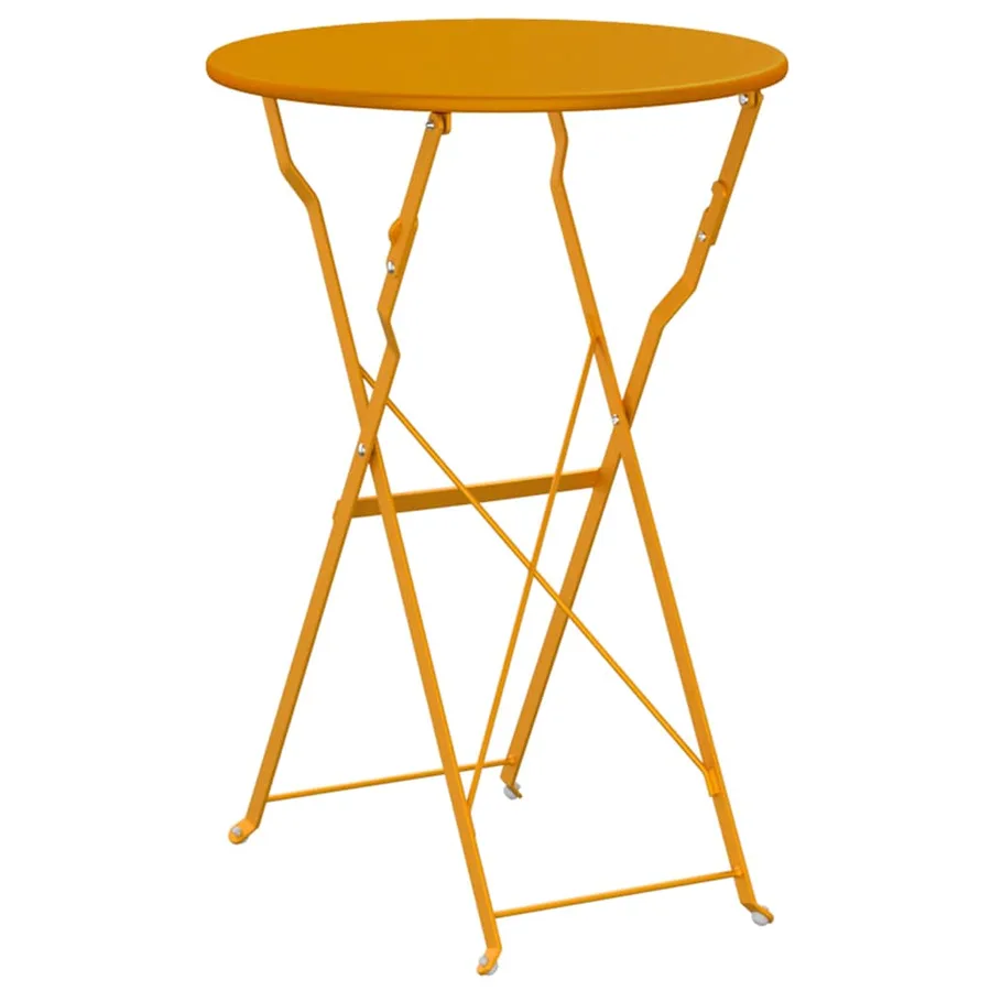 Table bistrot Moutarde Ø 50 x 71 cm Acier revêtu de poudre - 6
