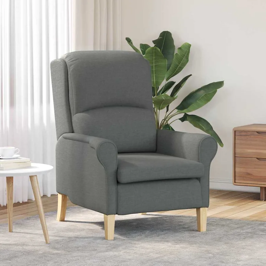 fauteuil Gris foncé tissu