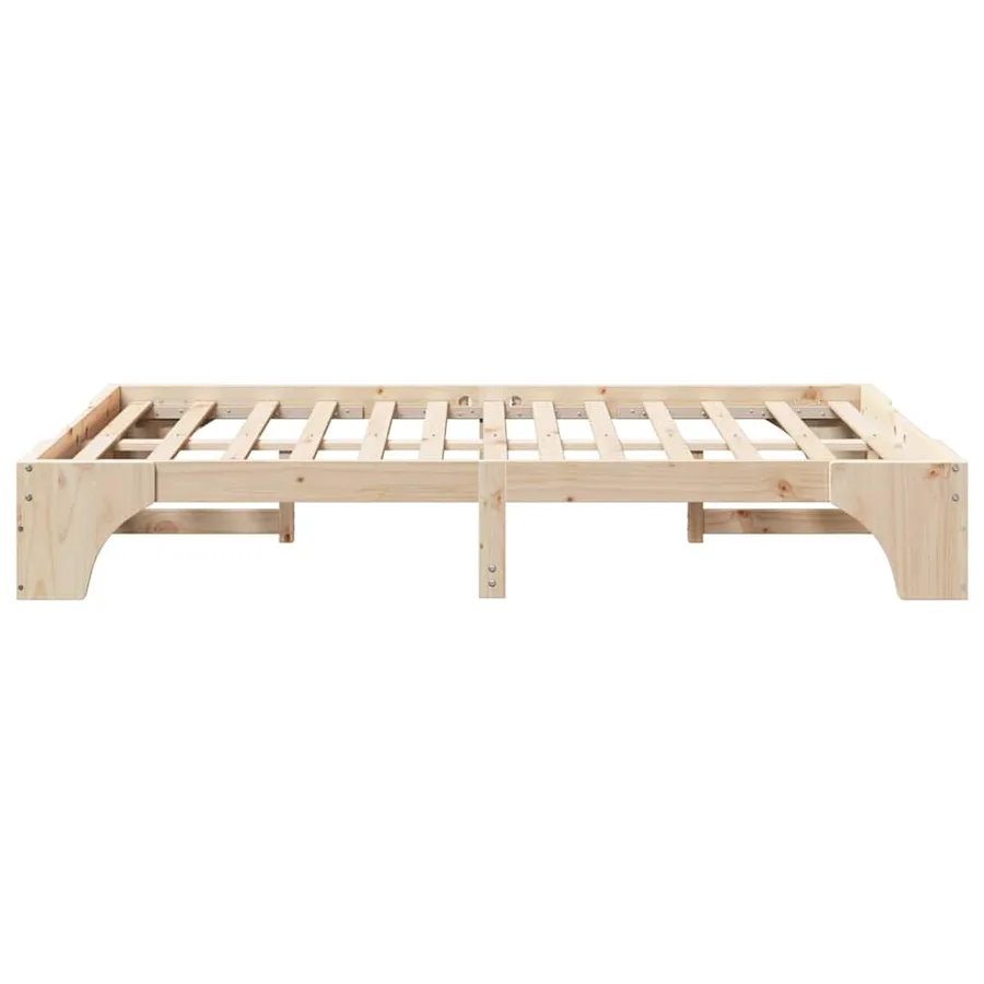 Cadre de lit Naturel 120 x 200 cm Pin massif - 6