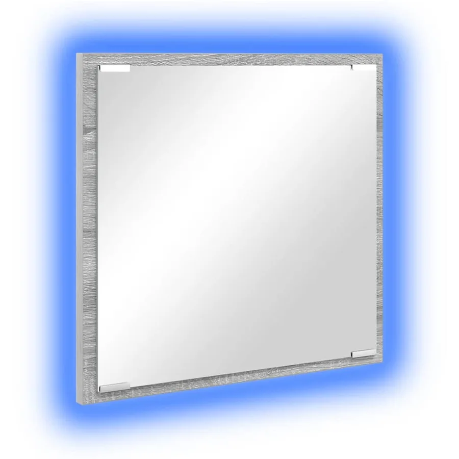 Miroir de salle de bain LED Gris Sonoma 40 x 37 x 8.5 cm - 2