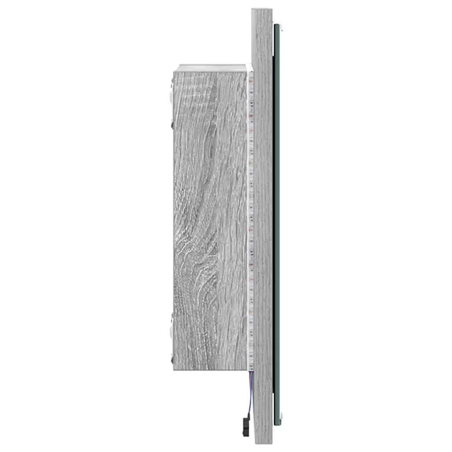 Miroir de salle de bain LED Gris Sonoma 40 x 37 x 8.5 cm - 6