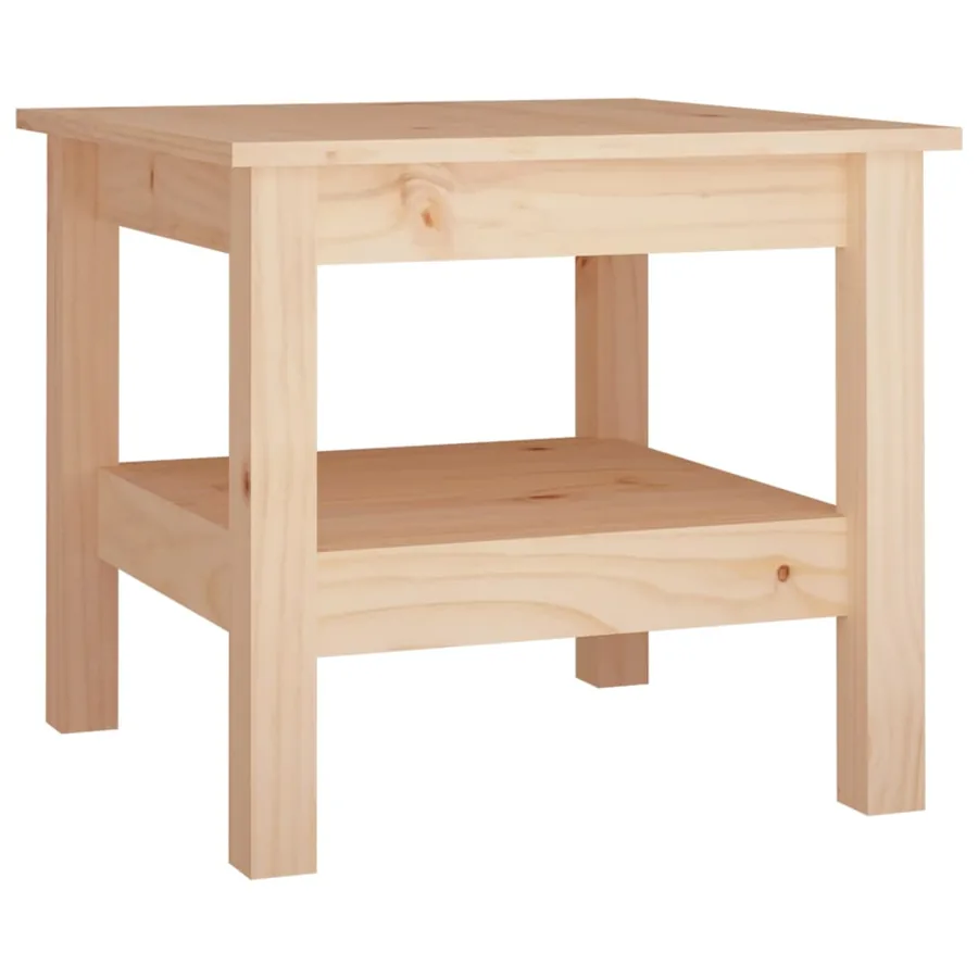 Table basse 45x45x40 cm en bois de pin massif - 2