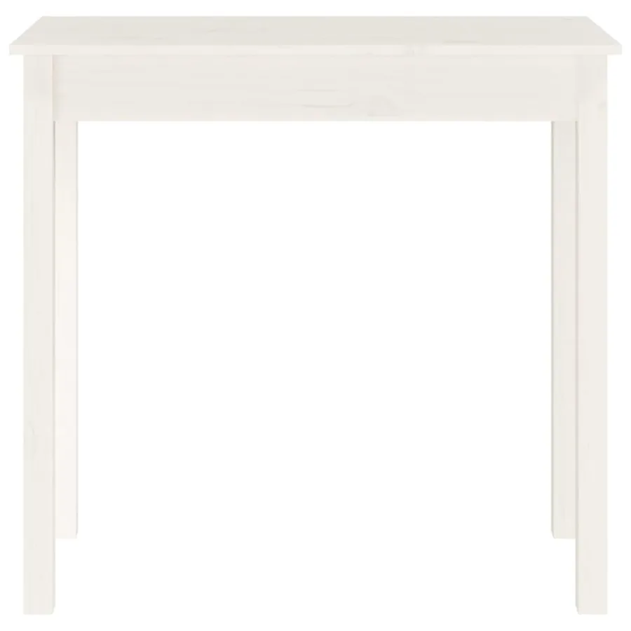Table console Blanc 80x40x75 cm Bois massif de pin - 5