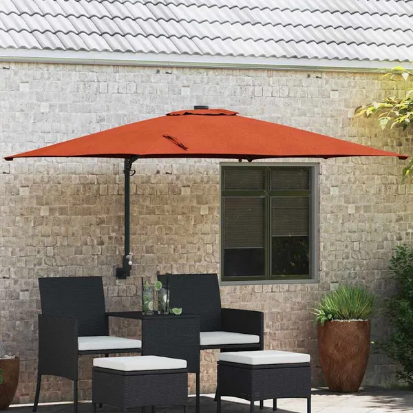 Parasol de jardin Terre cuite 248,5 x 247,5 x 160 cm