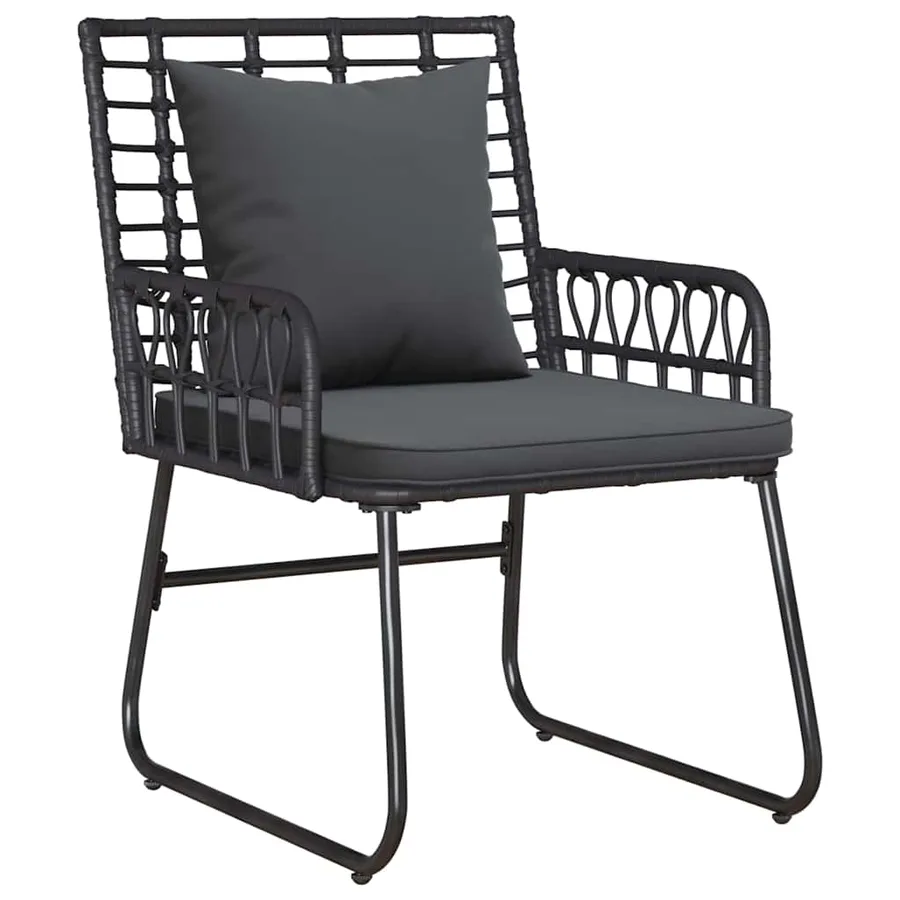 Ensemble de meubles de jardin 4 pcs Noir et anthracite - 5