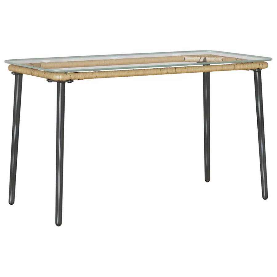 Table de Jardin Naturel 80 x 40 x 45 cm polyrotin - 6