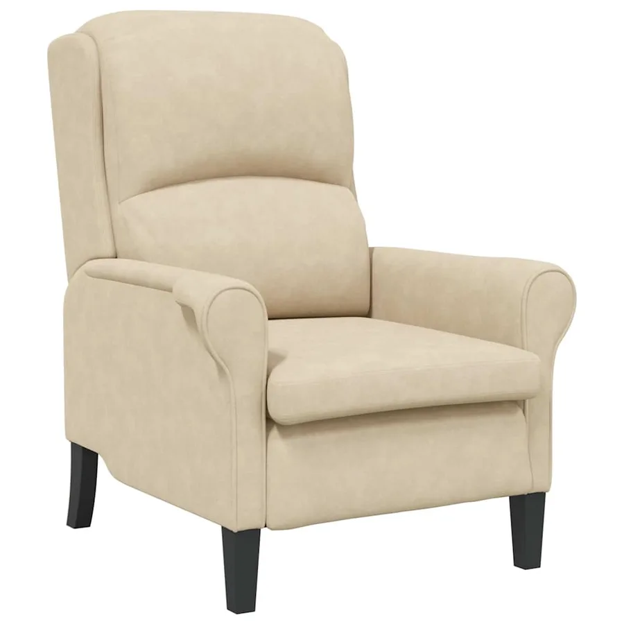 fauteuil Crème 76 x 94 x 102 cm Microfibre - 2
