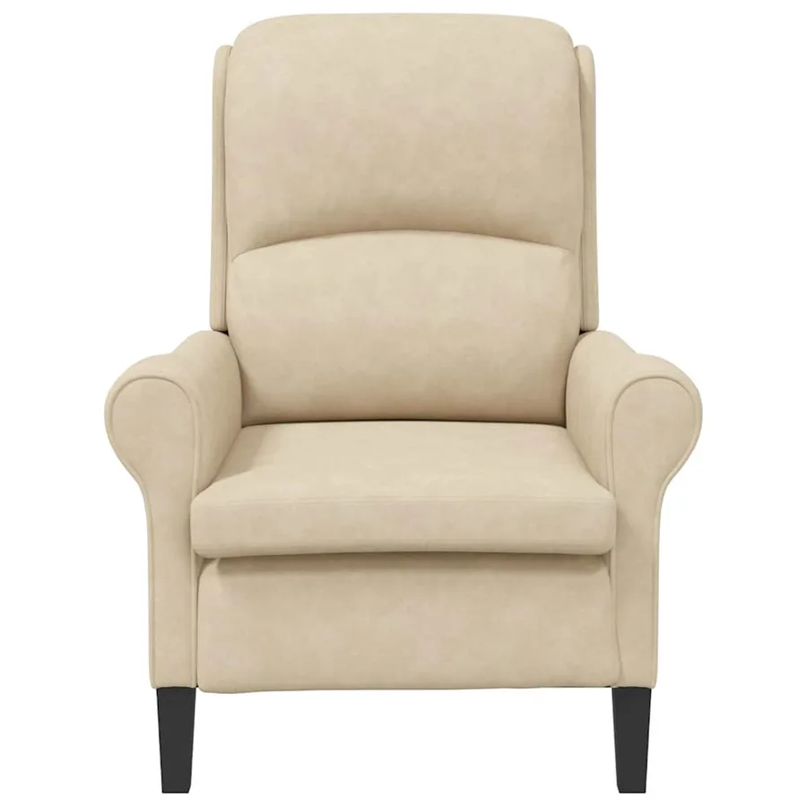 fauteuil Crème 76 x 94 x 102 cm Microfibre - 4