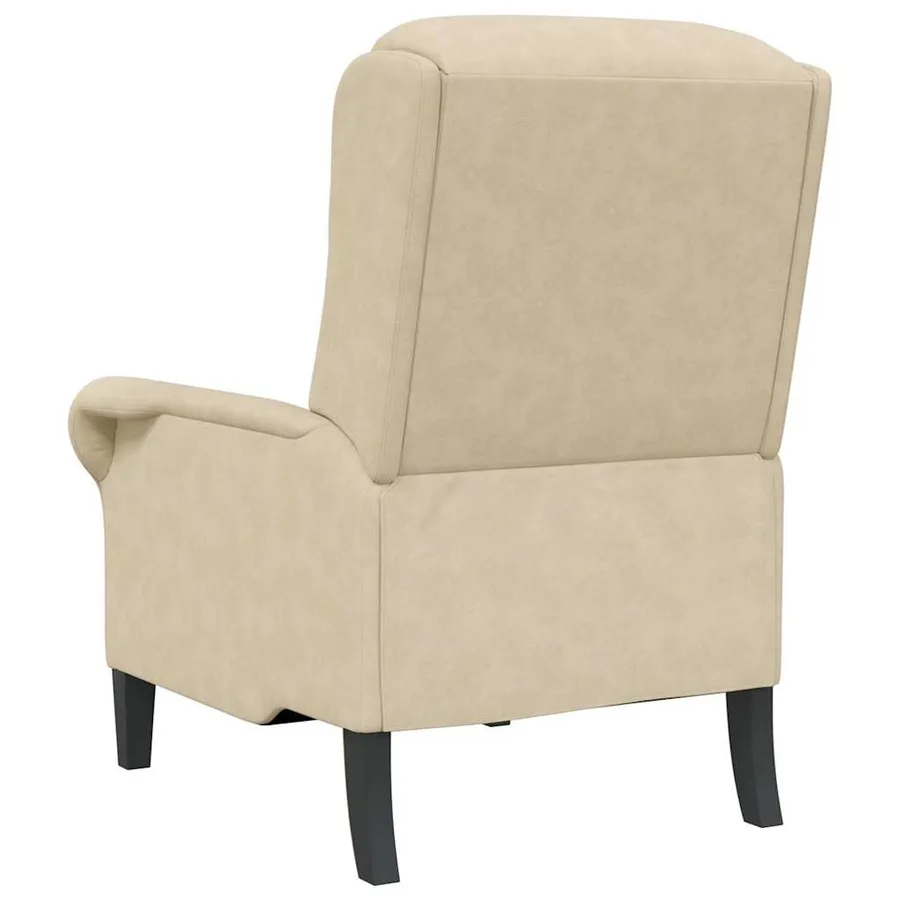 fauteuil Crème 76 x 94 x 102 cm Microfibre - 6