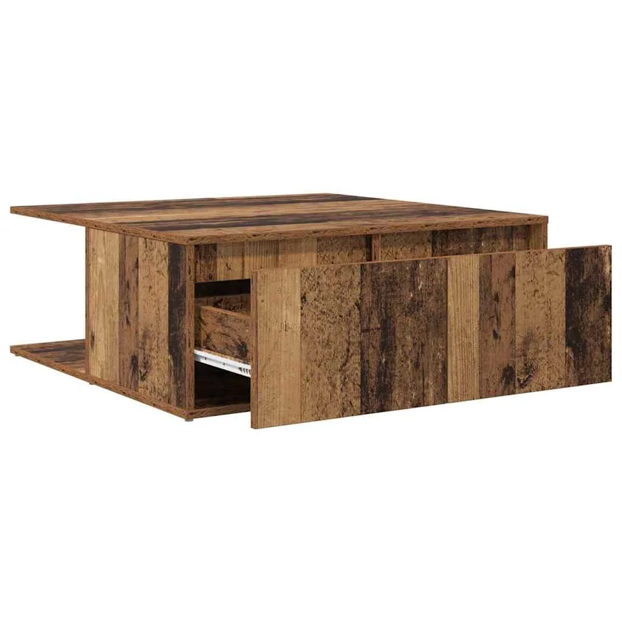 Table basse Vieux bois 80 x 80 x 31 cm Bois d'ingénierie - 5