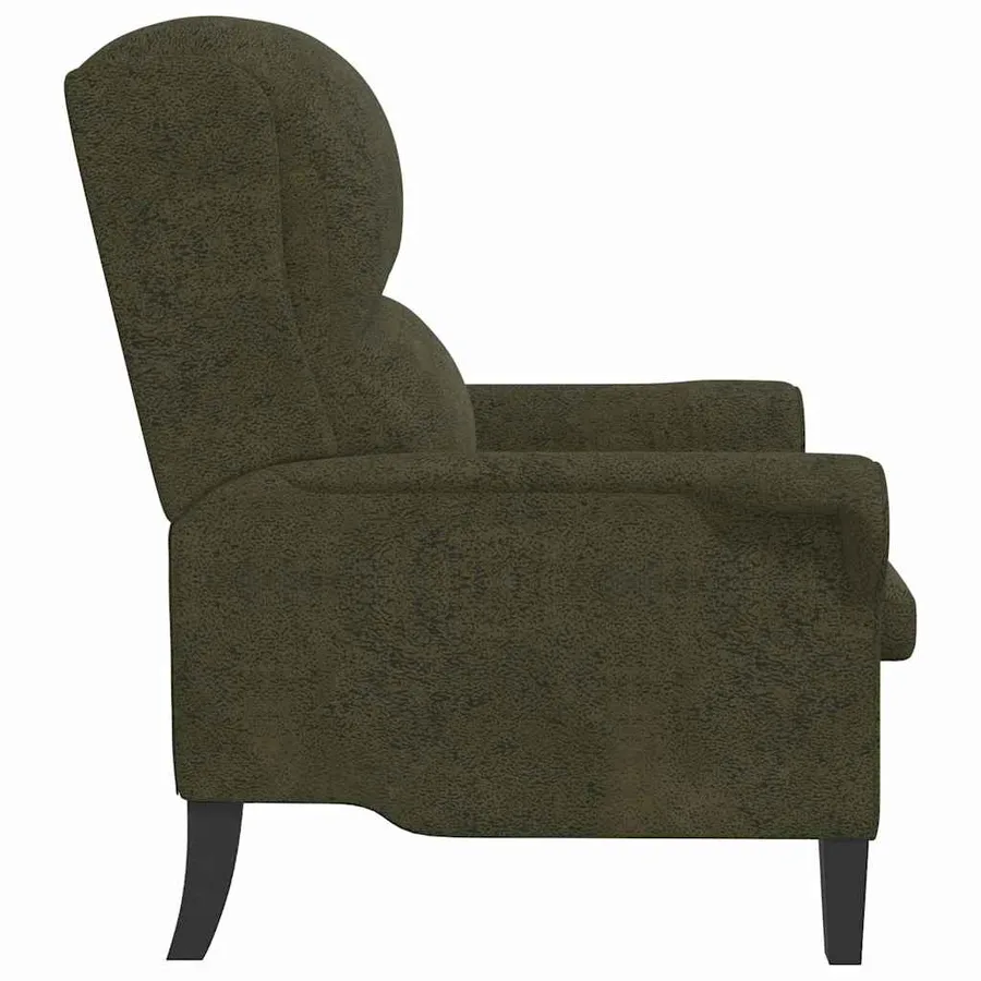 fauteuil Vert armée Simili cuir - 5