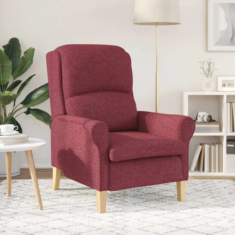 fauteuil Bordeaux tissu - 3