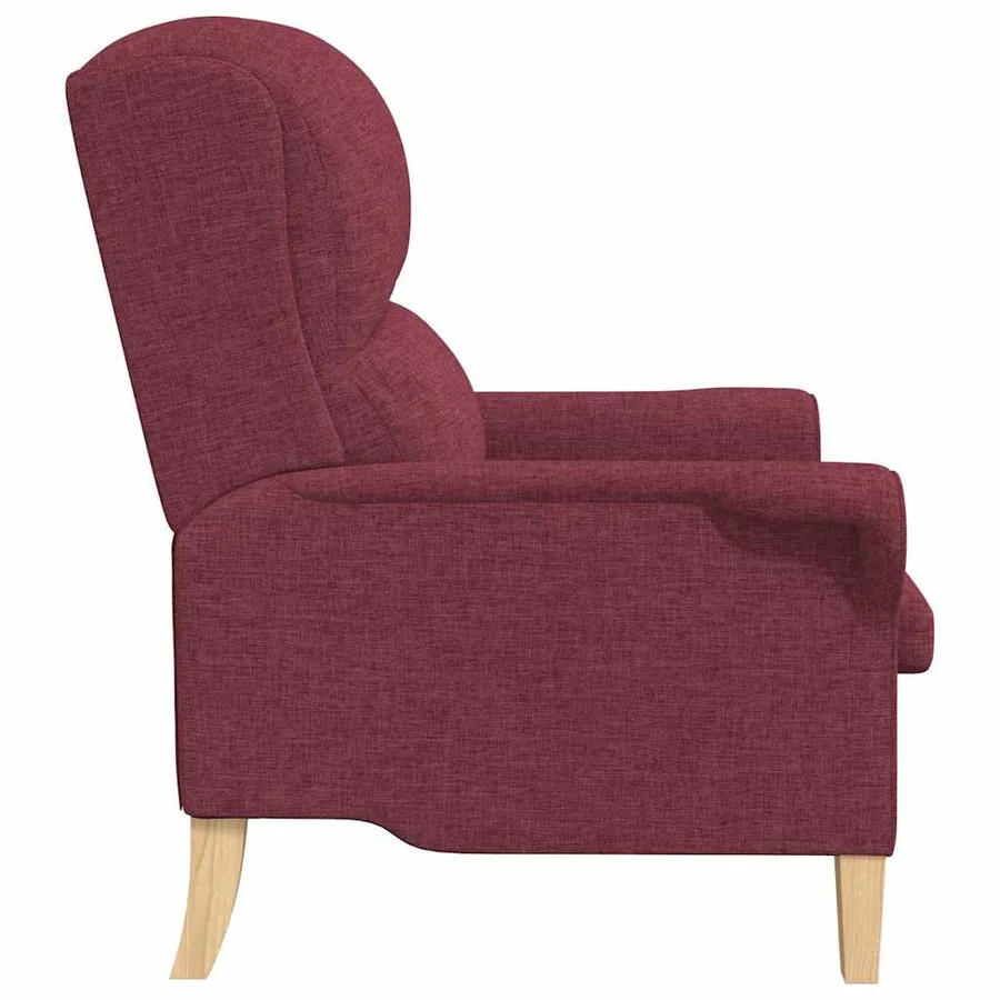 fauteuil Bordeaux tissu - 5