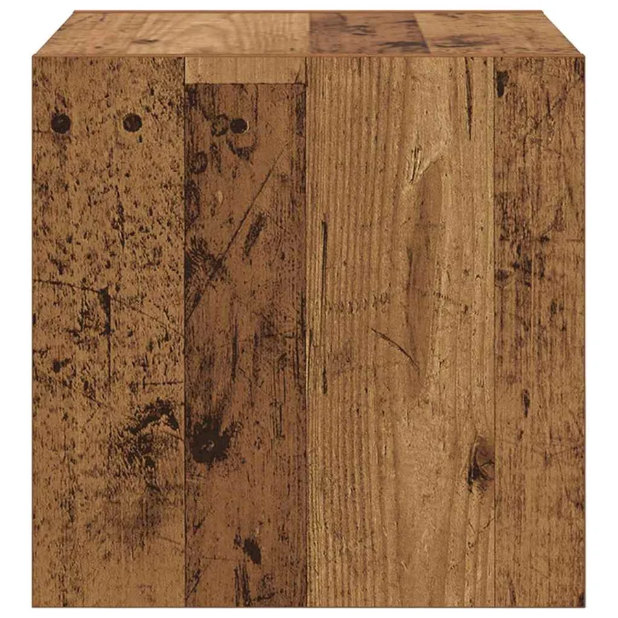 Meuble mural avec étagère 2 pcs Bois ancien 37 x 37 x 37 cm - 7