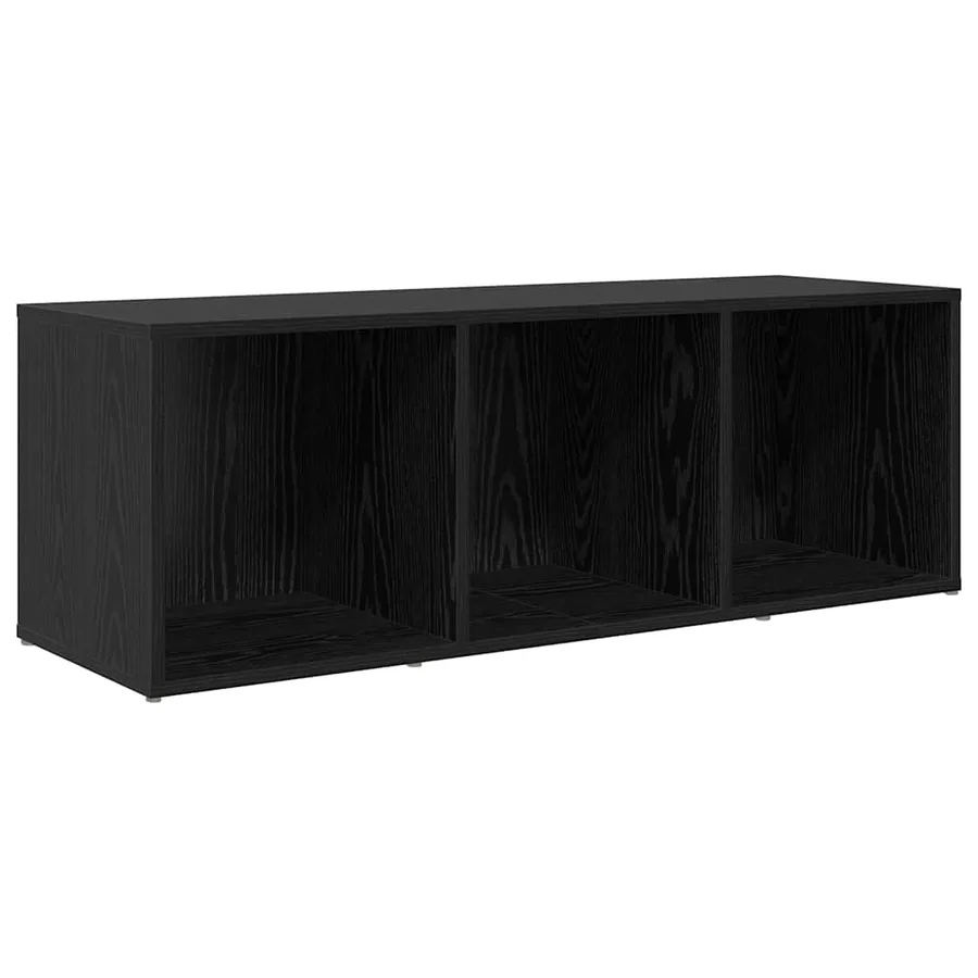 Ensemble meuble TV Montage mural 3 pcs Noir Bois d'ingénierie - 6