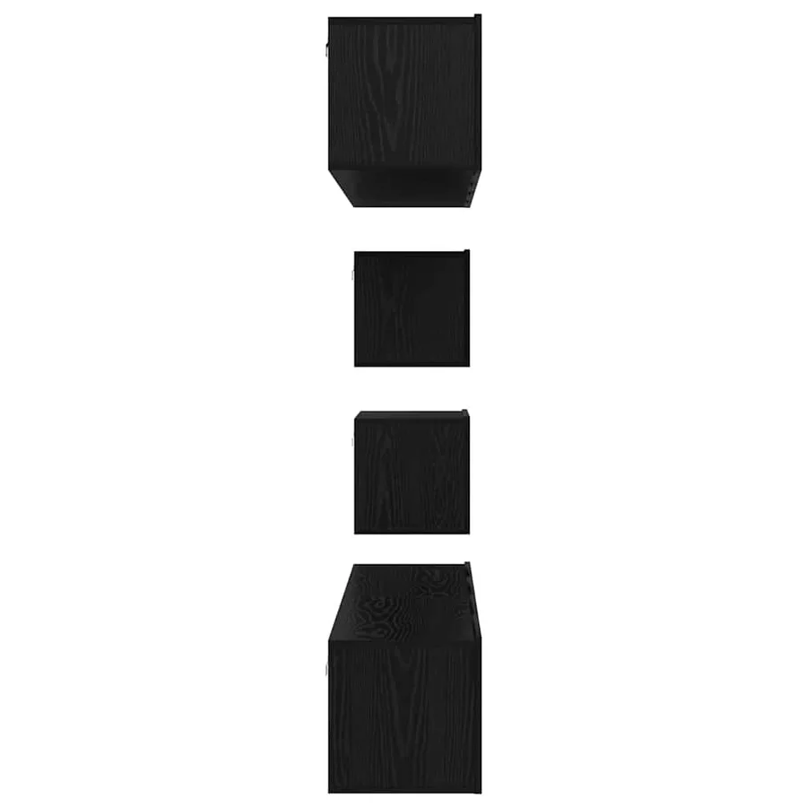 Ensemble meuble TV 6 pcs Chêne noir Bois d'ingénierie - 9