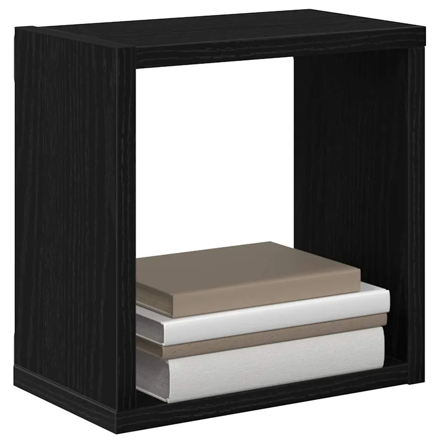 Étagères Murales 4 pcs Chêne noir Bois d'ingénierie - 3