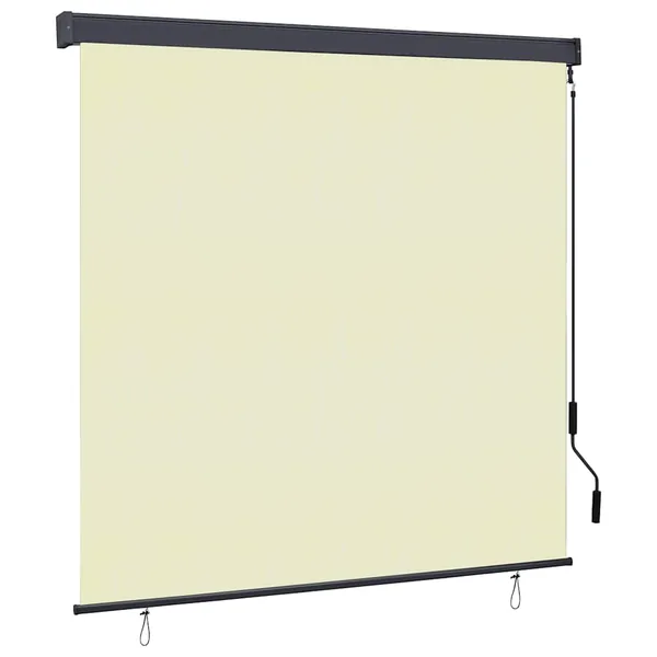 Store enrouleur Crème 180 x 250 cm Tissu et Aluminium