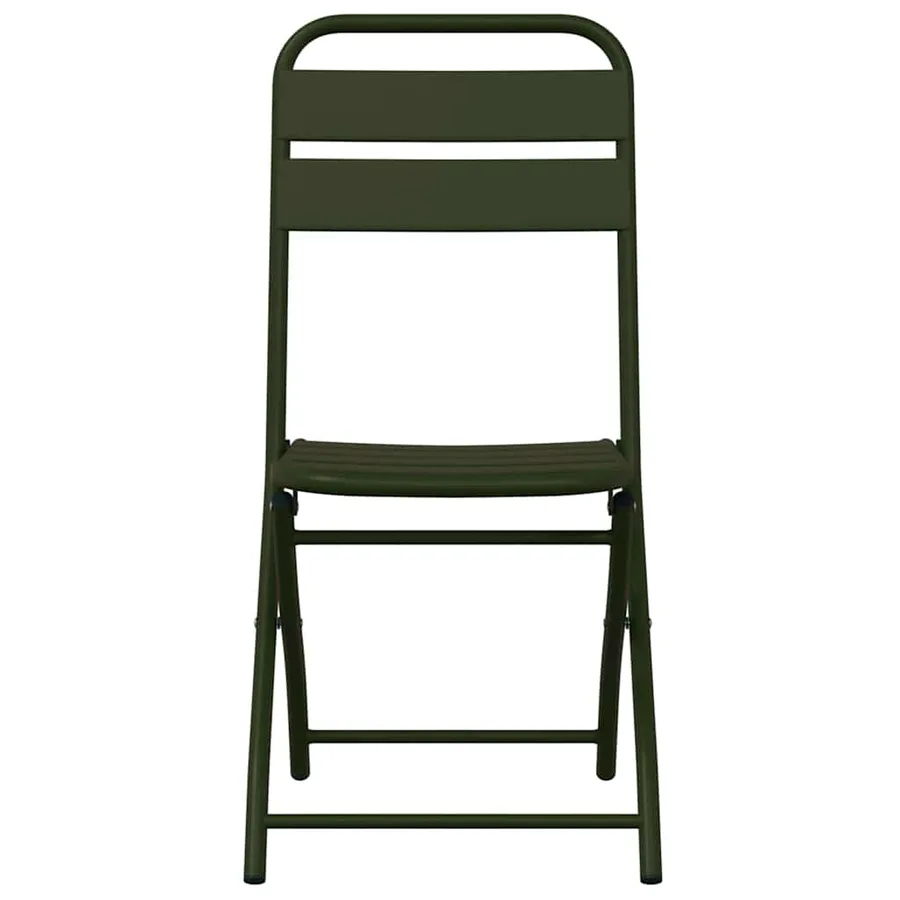Chaise de jardin pliante 2 pcs Vert 42 x 52 x 82 cm - 5