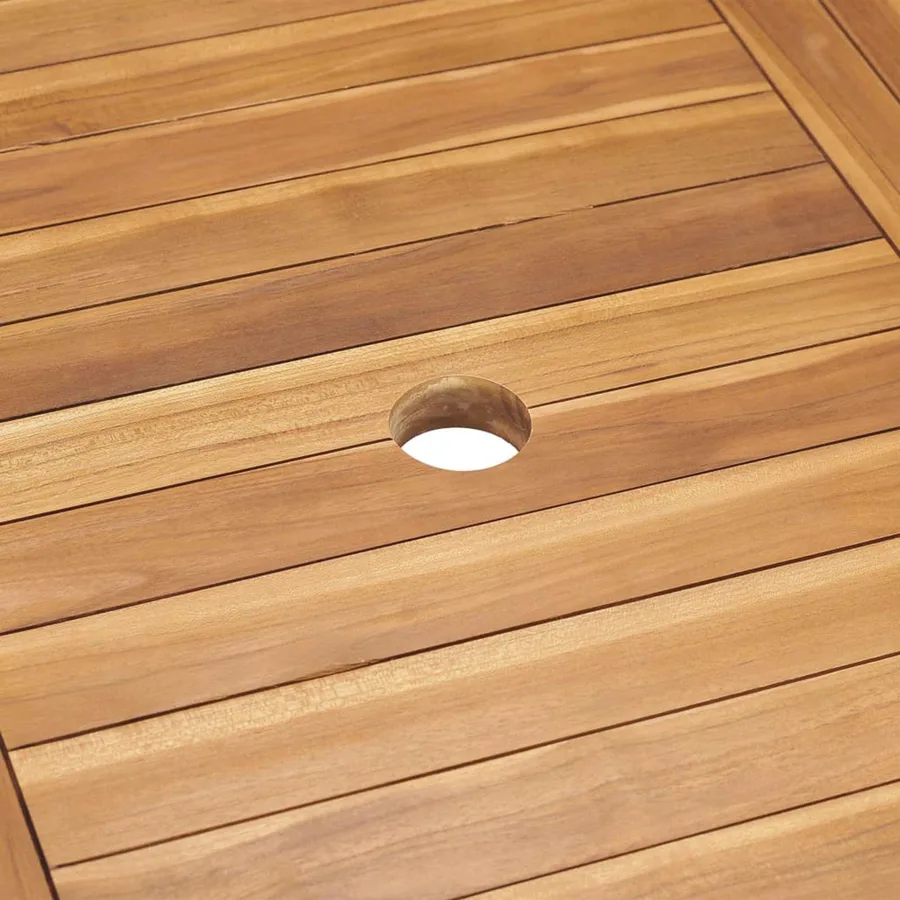 Ensemble de salle à manger pour jardin 7 pcs Marron - 11