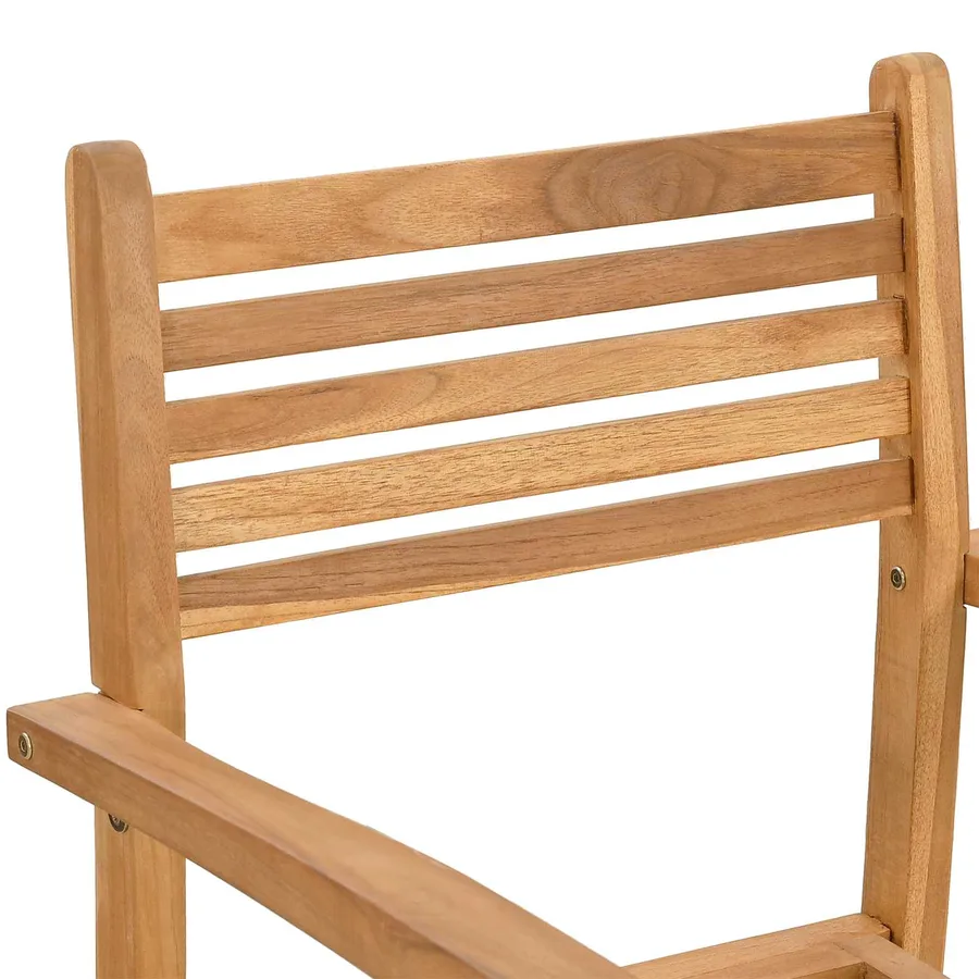 Ensemble de salle à manger pour jardin 7 pcs Marron - 8