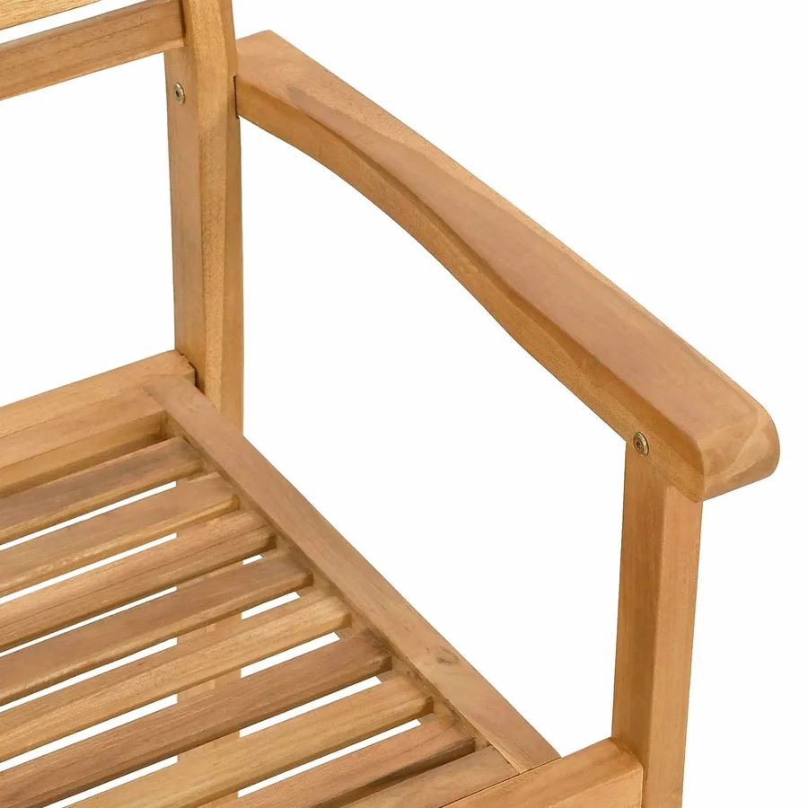 Ensemble de salle à manger pour jardin 7 pcs Marron - 9