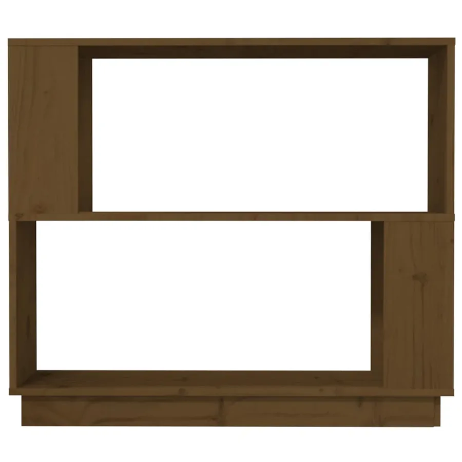 Bibliothèque/Cloison Marron miel 80x25x70 cm Bois massif - 5
