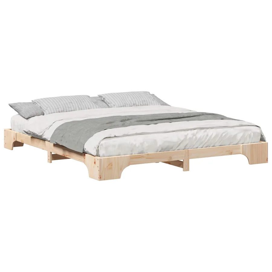 Cadre de lit Marron 180 x 210 cm Pin massif - 2