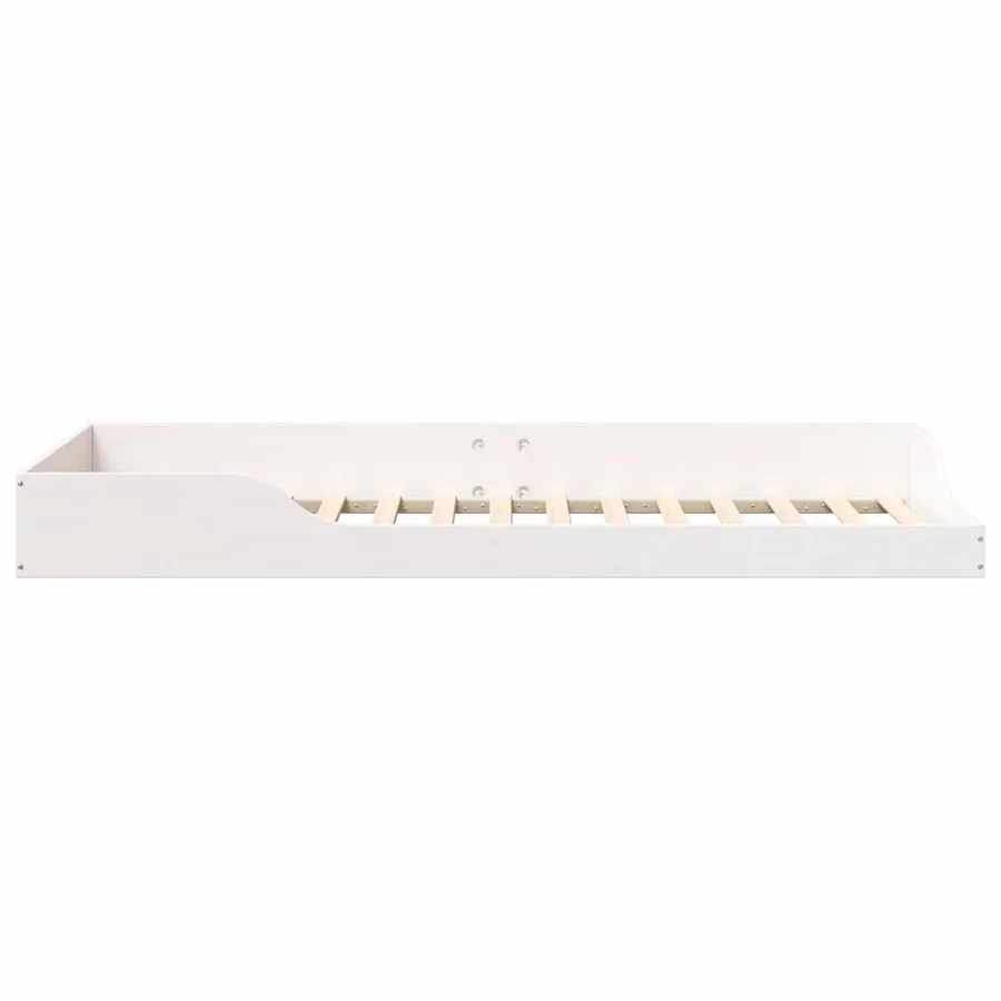 Cadre de lit Blanc 80 x 220 cm Pin massif - 6