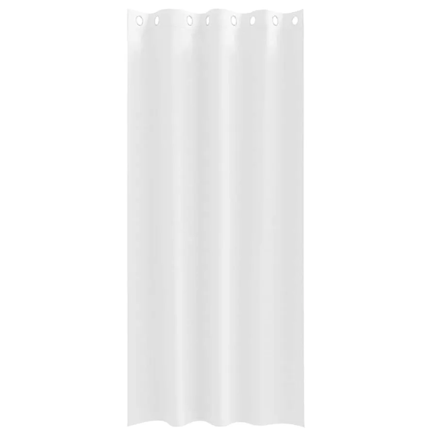 Rideaux occultants avec anneaux 2 pcs Blanc pur 225 x 140 cm - 4