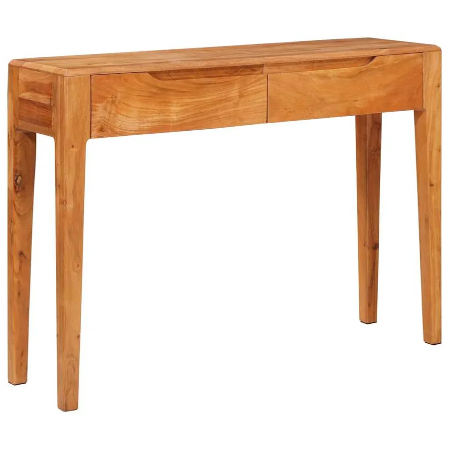Table console Marron 110 x 30 x 80 cm Bois d'Acacia Massif