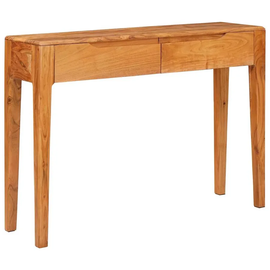 Table console Marron 110 x 30 x 80 cm Bois d'Acacia Massif - 2