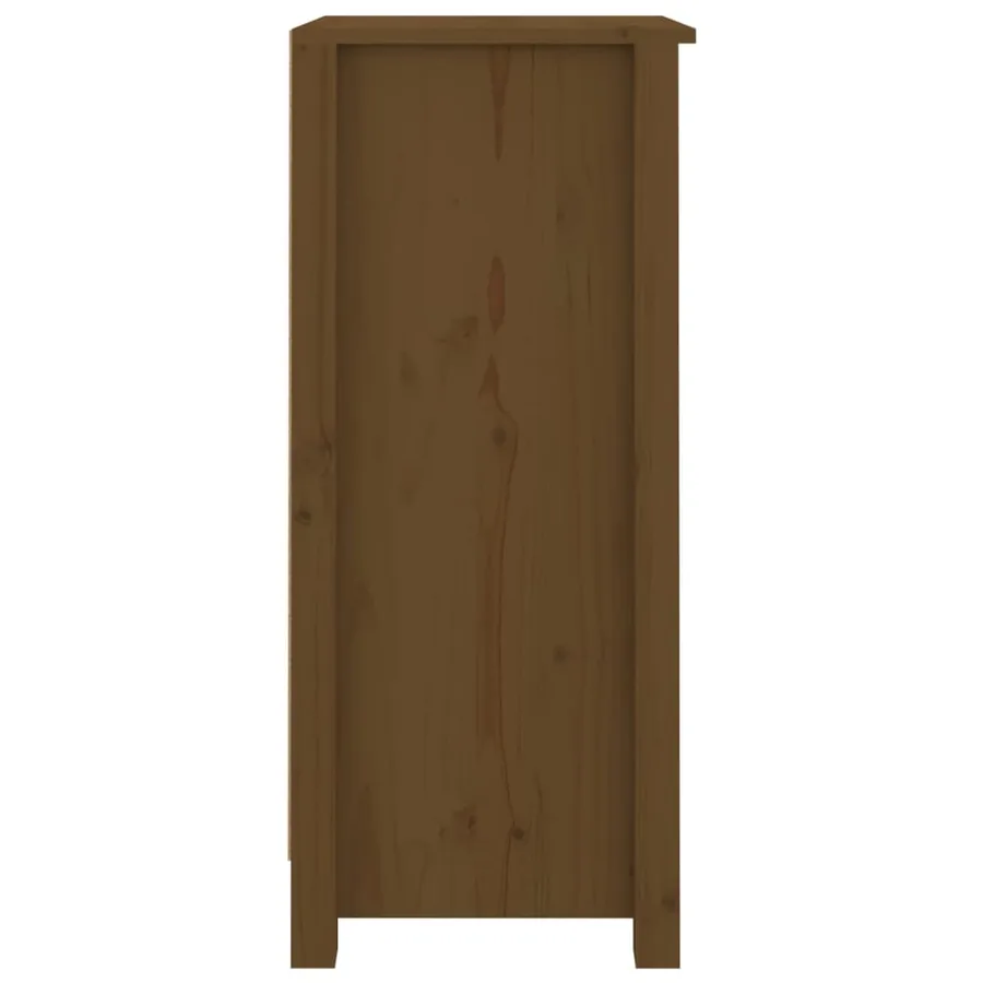 Buffets 2 pcs marron miel 40x35x80 cm bois massif de pin - 7