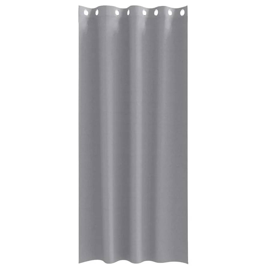 Rideaux occultants avec anneaux 2 pcs Gris clair 260 x 140 cm - 4