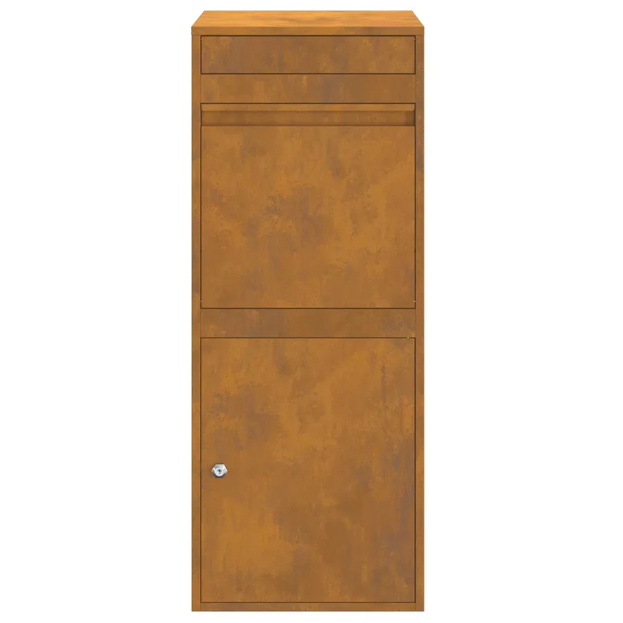 Boîte de dépôt de colis Rouillé 47,5 x 38 x 59 cm Acier patiné - 6